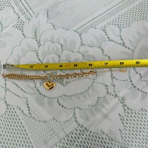 Gold plated bracelet heart shape